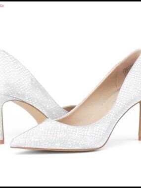 Women's 3 Inch Stiletto Pumps Closed Pointed Toe Slip On High Heels Wedding